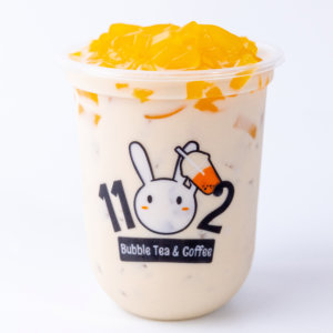 Organic Jasmine Milk with Mango Jelly